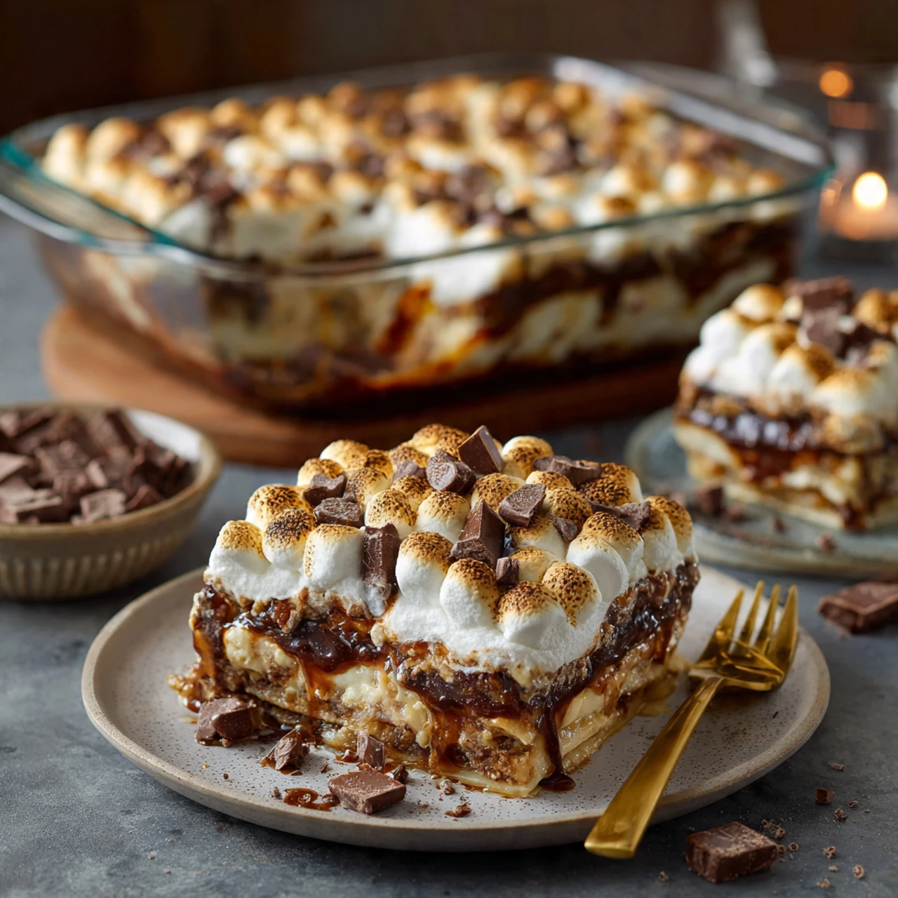Easy and delicious S’mores Lasagna!!
