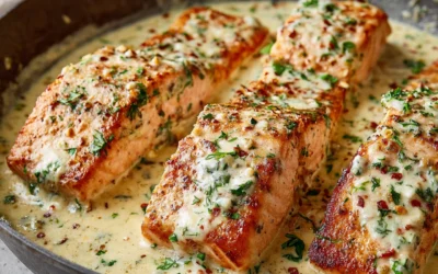 Easy Boursin Salmon