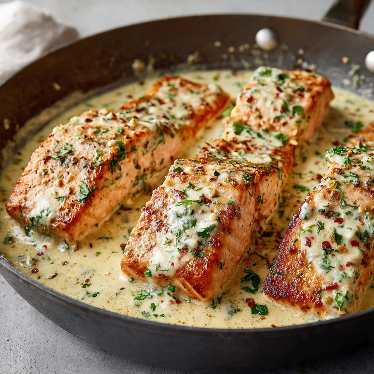 Easy Boursin Salmon