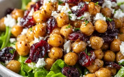 Feta and Cranberry Chickpeas