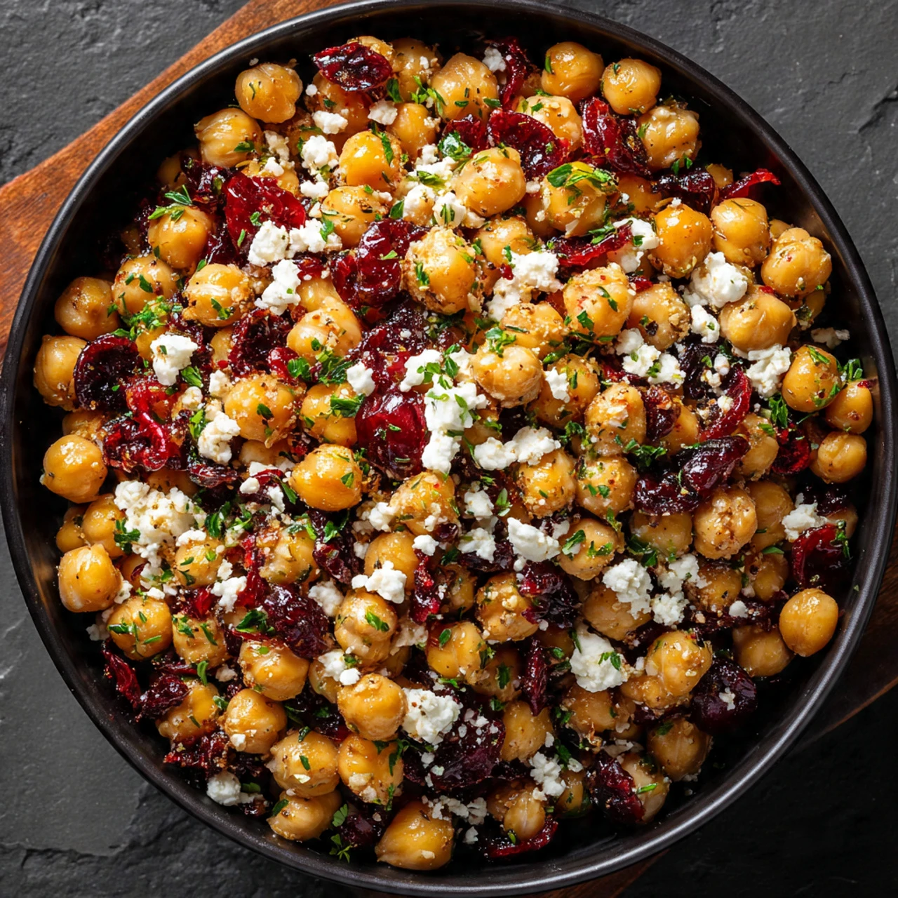 Feta And Cranberry Chickpeas Feta Cranberry Chickpeas