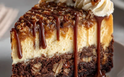 German Chocolate Brownie Cheesecake
