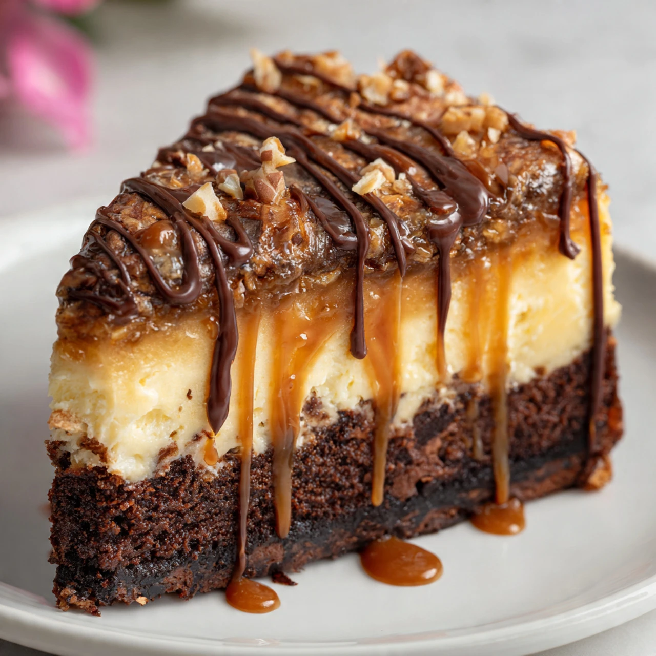 German Chocolate Brownie Cheesecake German Chocolate Brownie Cheesecake