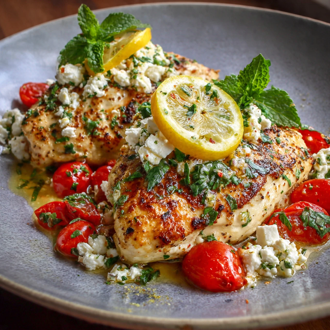Greek Chicken With Lemon And Feta Greek Chicken Lemon Feta Bright Juicy Bursting