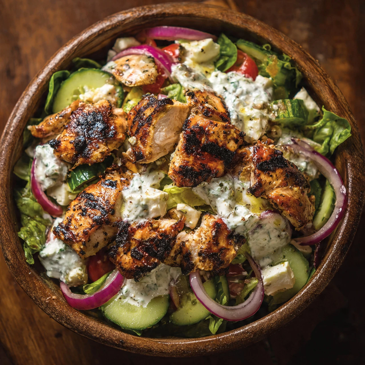 Healthy Mediterranean Tzatziki Chicken Salad For Weight Loss Healthy Mediterranean Tzatziki Chicken Salad Weight Loss
