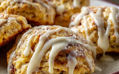 Heavenly Cinnamon Bun Scones Recipe for Fall