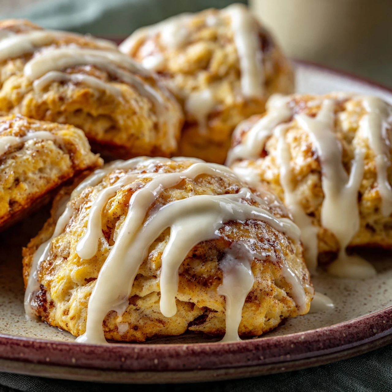 Heavenly Cinnamon Bun Scones Recipe for Fall