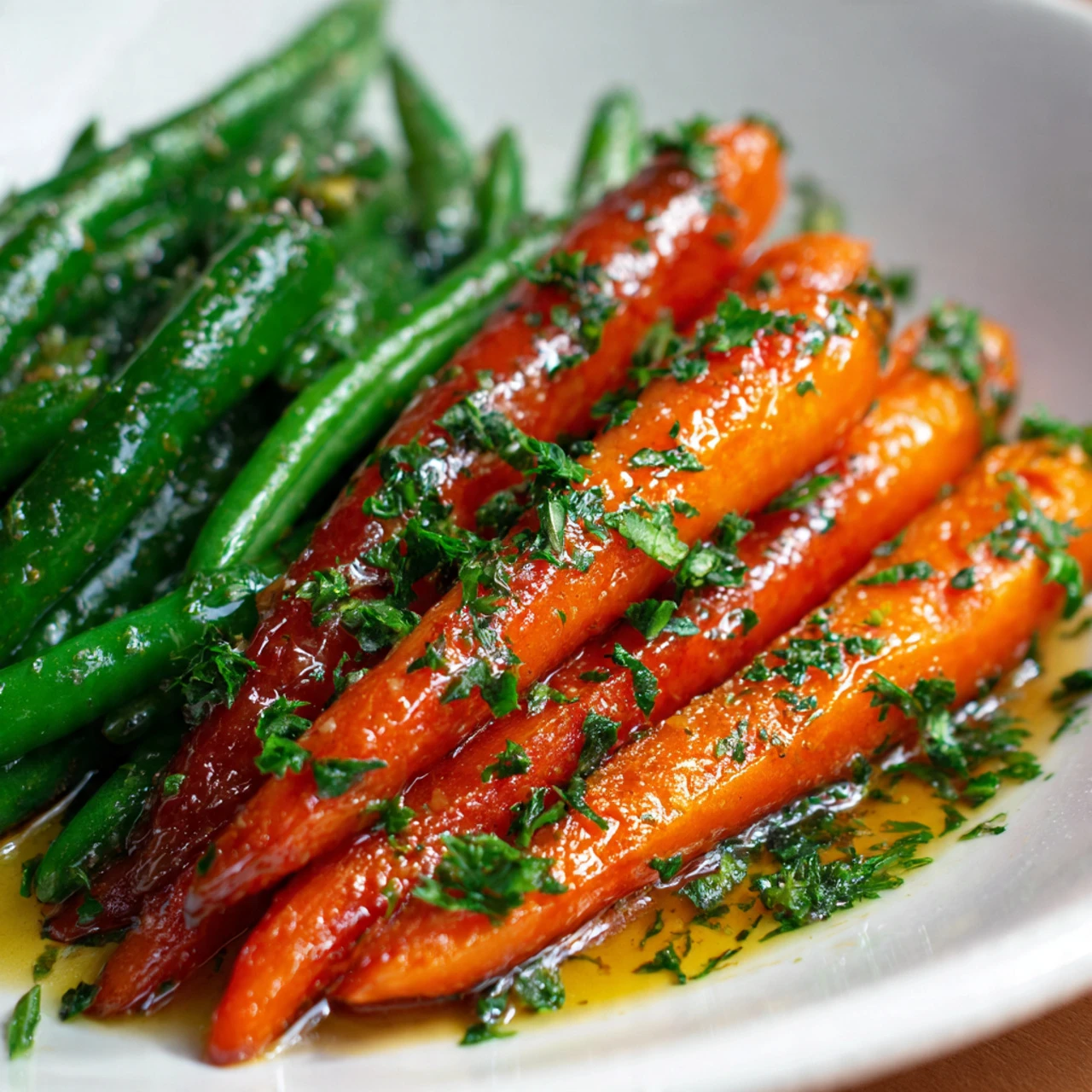 Honey Glazed Carrots & Green Beans