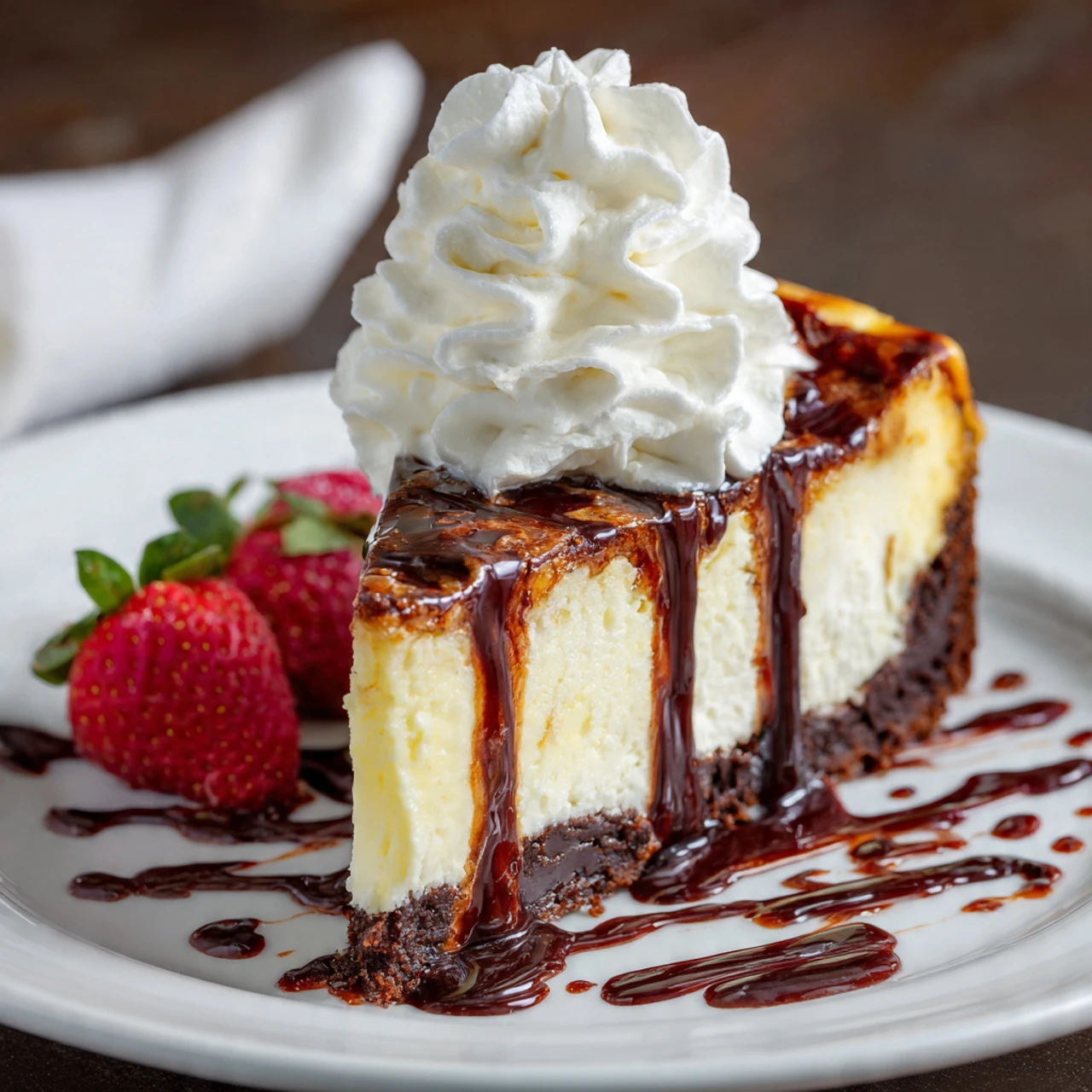 Hot Fudge Sundae Brownie Cheesecake Hot Fudge Sundae Brownie Cheesecake