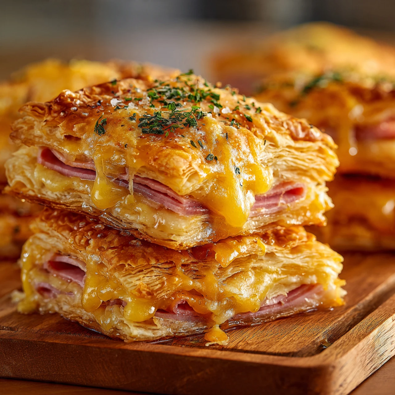 How To Make Crispy Ham & Cheese Puff Pastry Stacks Make Crispy Ham Cheese Puff Pastry Stacks