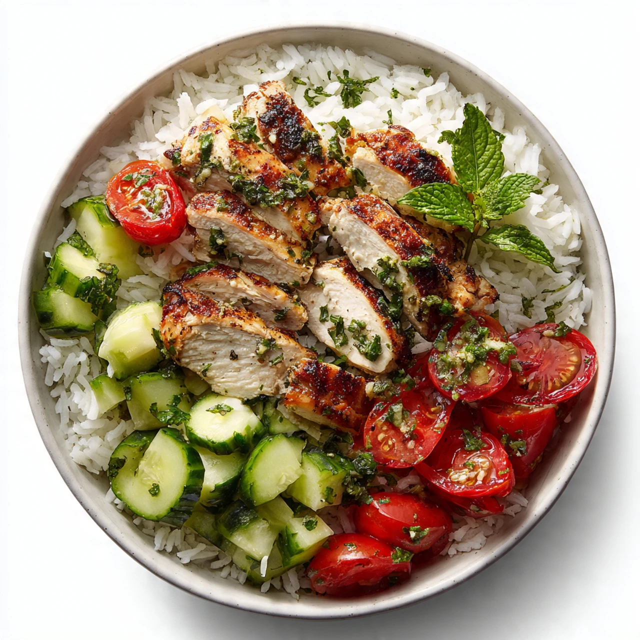 Lemon Herb Greek Chicken Bowls