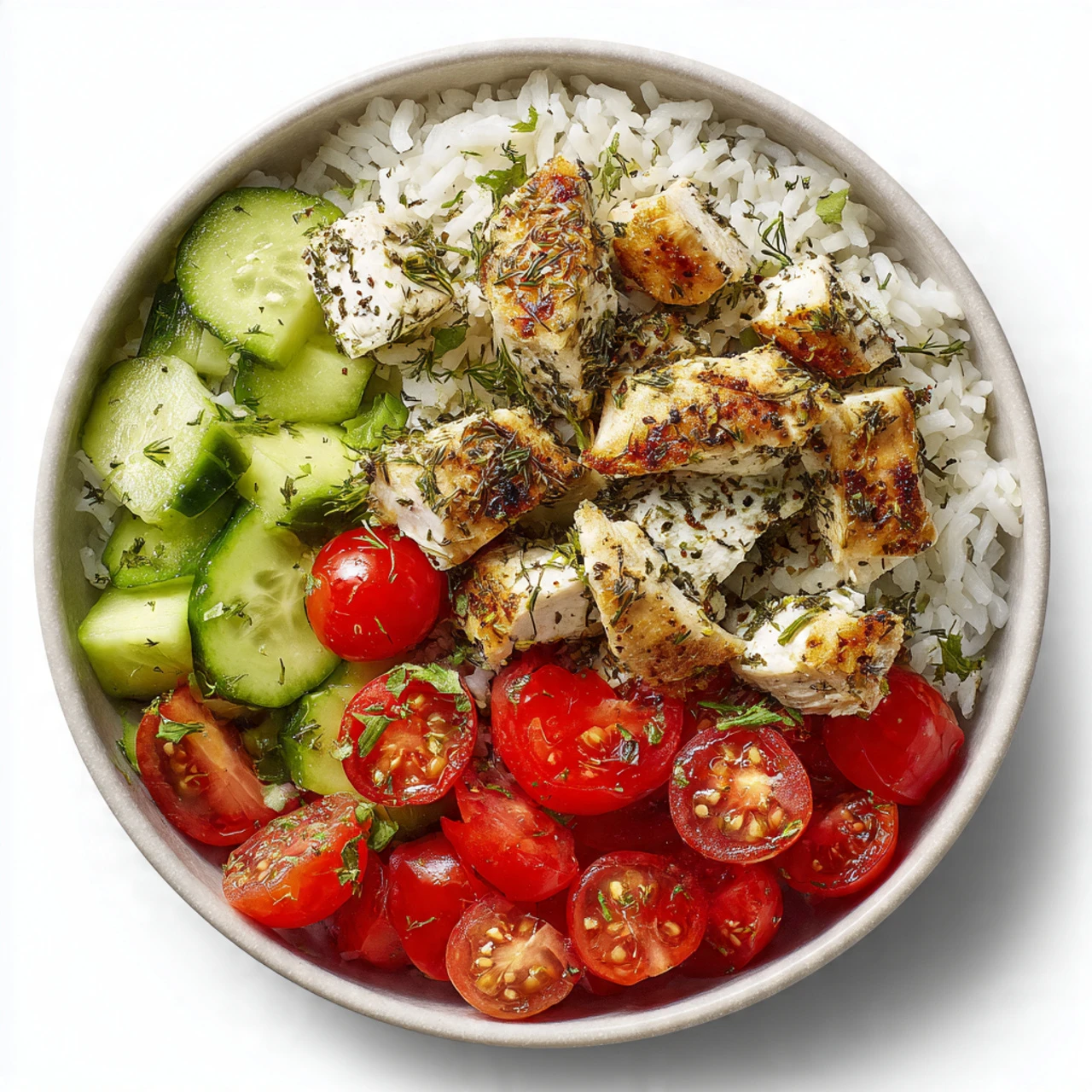 Lemon Herb Greek Chicken Bowls Lemon Herb Greek Chicken Bowls