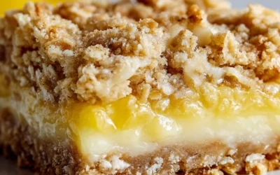 Lemon Oatmeal Crumble Bars