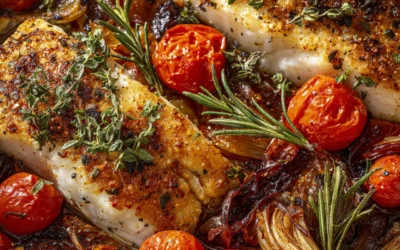Mediterranean Baked Fish – Light, Flavorful & One-Pan Easy