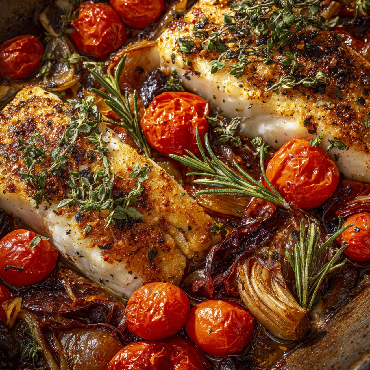 Mediterranean Baked Fish – Light, Flavorful & One-Pan Easy