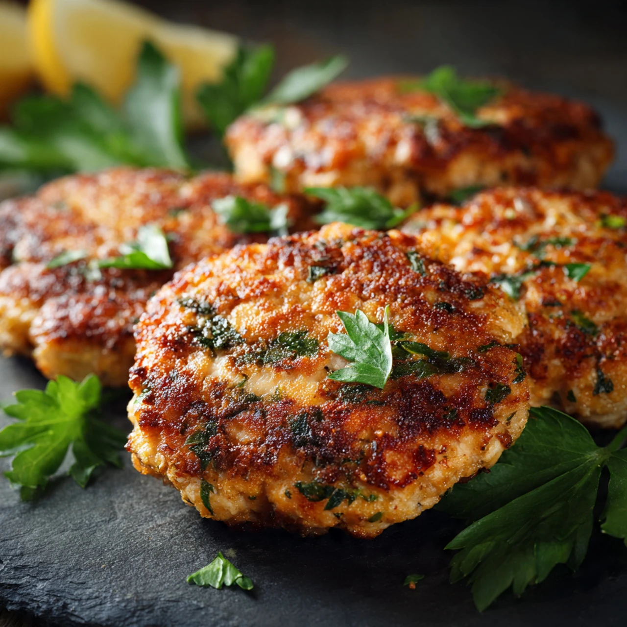 Mediterranean Chicken Patties Mediterranean Chicken Patties