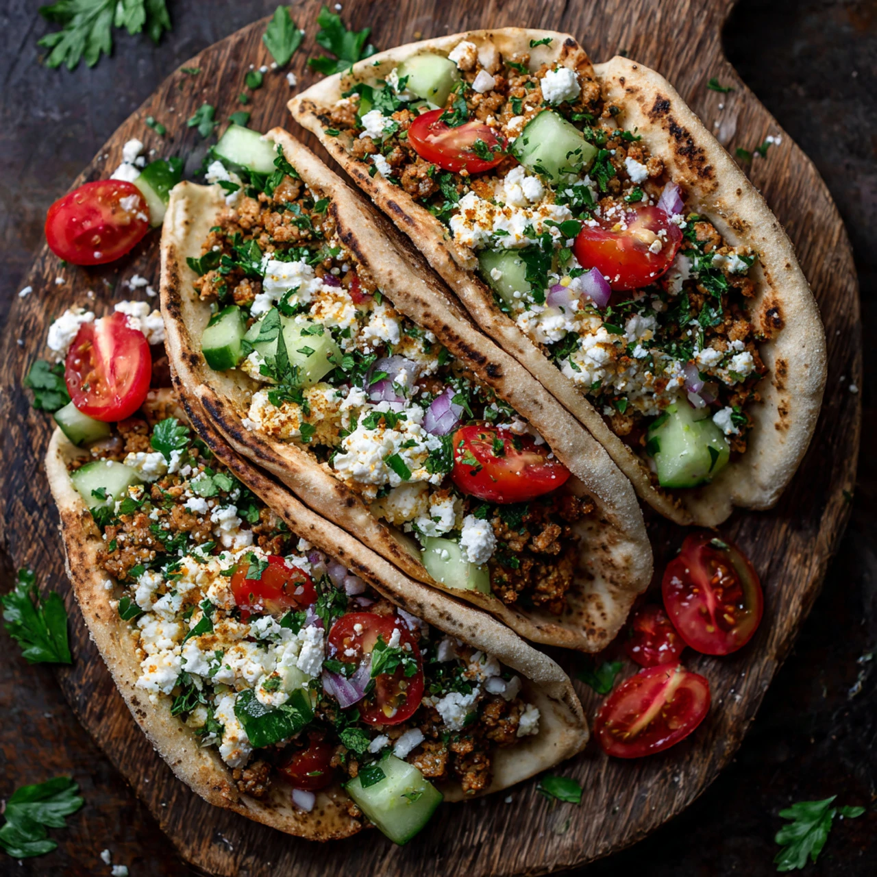 Mediterranean Ground Chicken Pitas For Busy Families Mediterranean Ground Chicken Pitas Busy Families