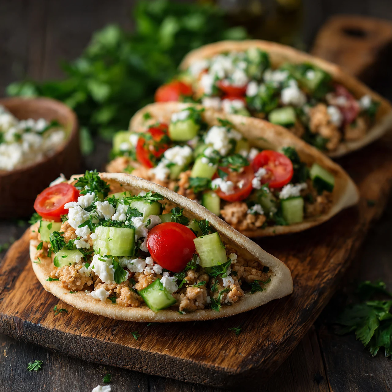 Mediterranean Ground Chicken Pitas For Busy Families Mediterranean Ground Chicken Pitas Busy Families