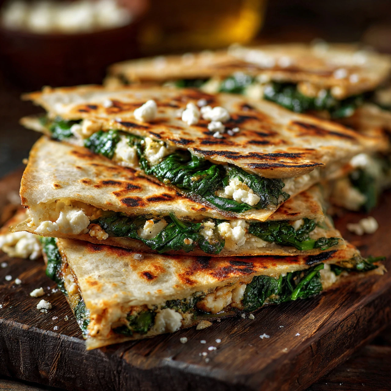 Mediterranean Quesadillas With Spinach Feta Mozzarella And Red Onion Mediterranean Quesadillas Spinach Feta