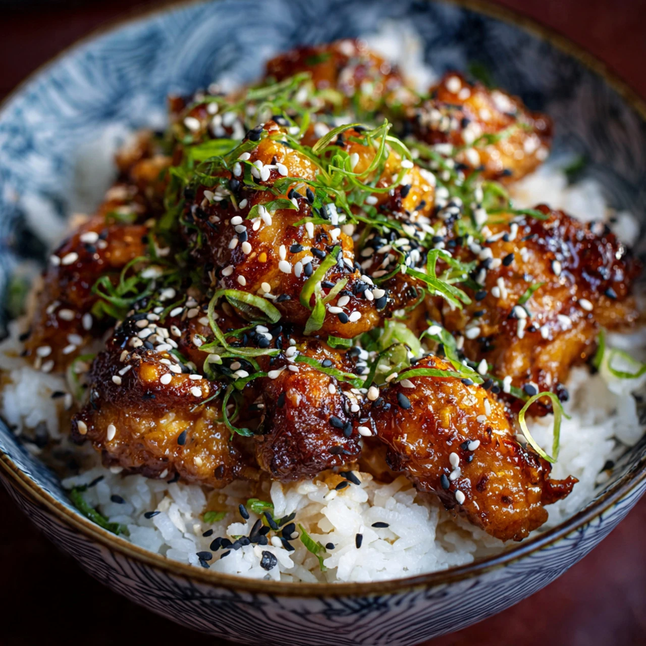 Mouthwatering Sticky Chicken Rice Bowls Packed Mouthwatering Sticky Chicken Rice Bowls Packed Flavor