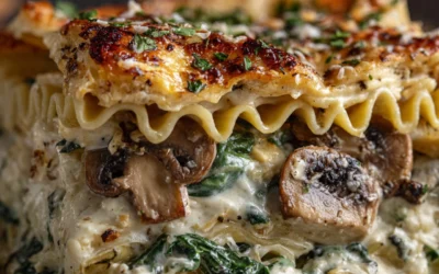 Mushroom and Spinach Lasagna