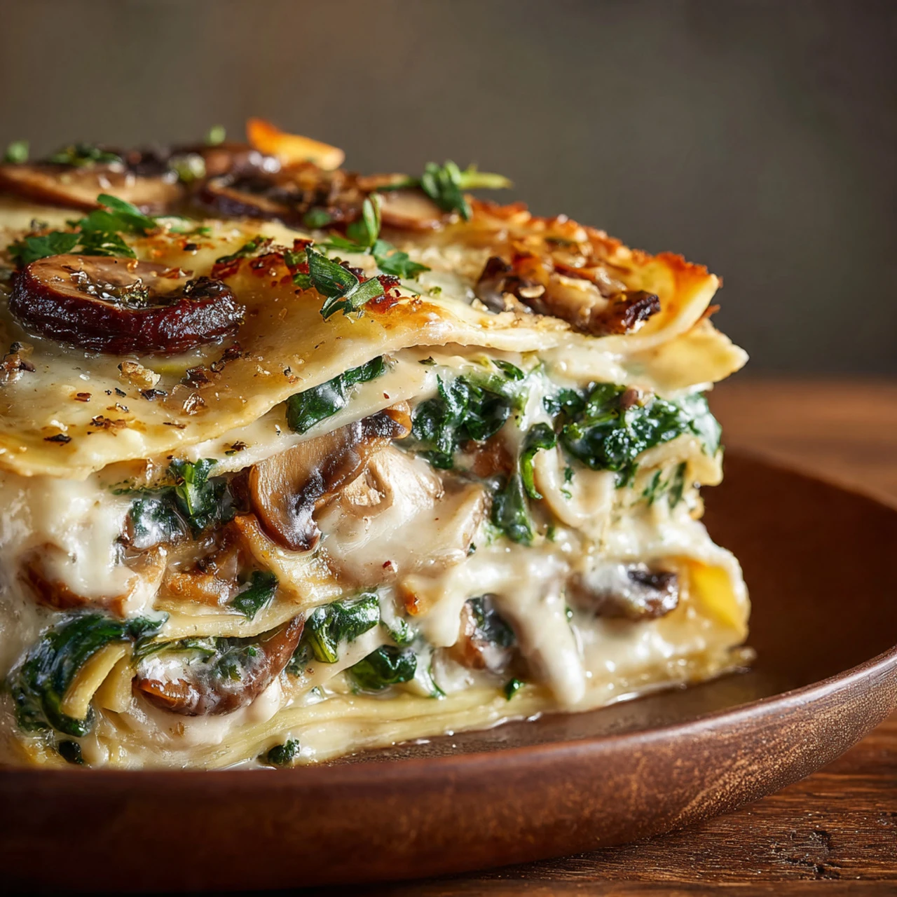 Mushroom And Spinach Lasagna Mushroom Spinach Lasagna