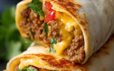 Nacho Cheese Beef Wrap Recipe