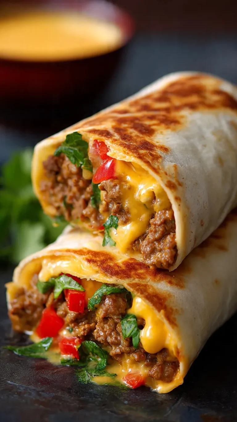 Nacho Cheese Beef Wrap Recipe