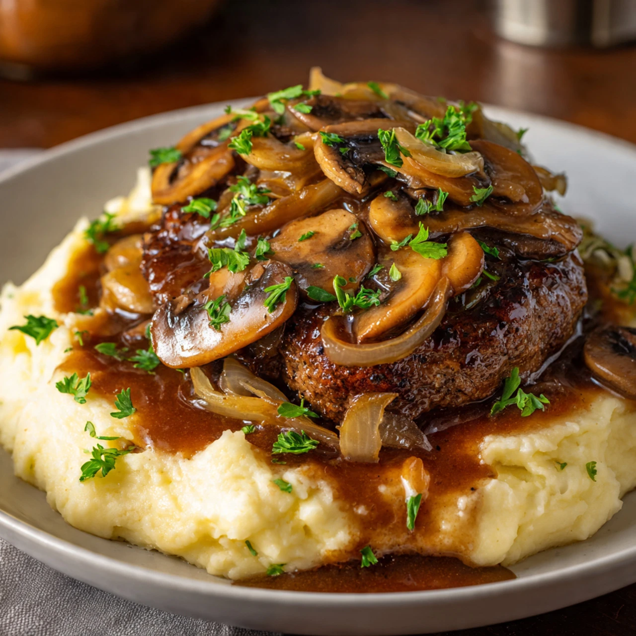 One Of The Very Best Salisbury Steak One Very Salisbury Steak