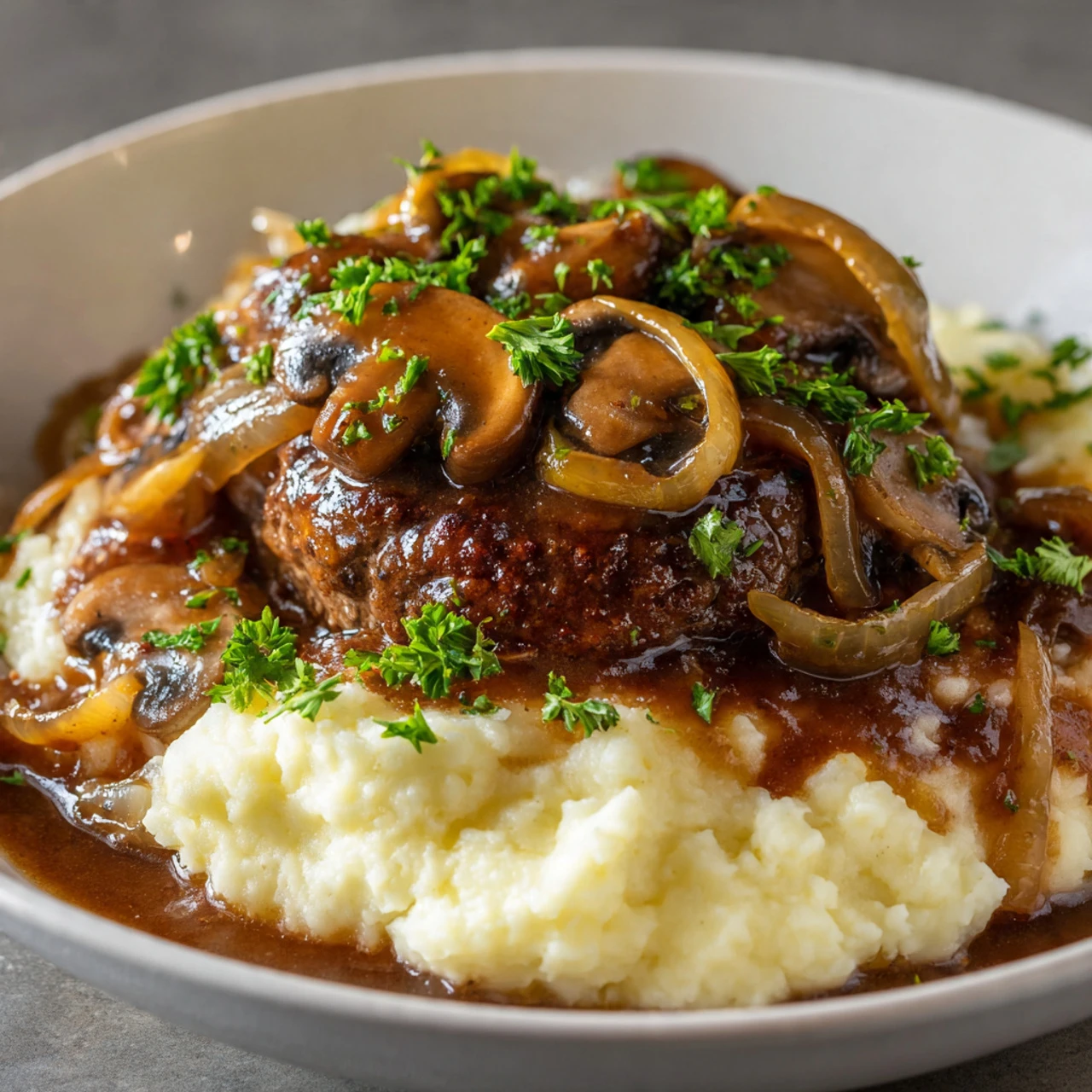 One Of The Very Best Salisbury Steak One Very Salisbury Steak