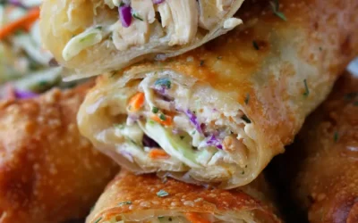 Chicken Coleslaw Egg Rolls Recipe