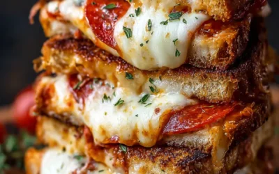 Pizza Grilled Cheese Sandwiches