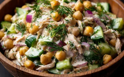 Protein-Packed Tuna Garbanzo Bean Salad