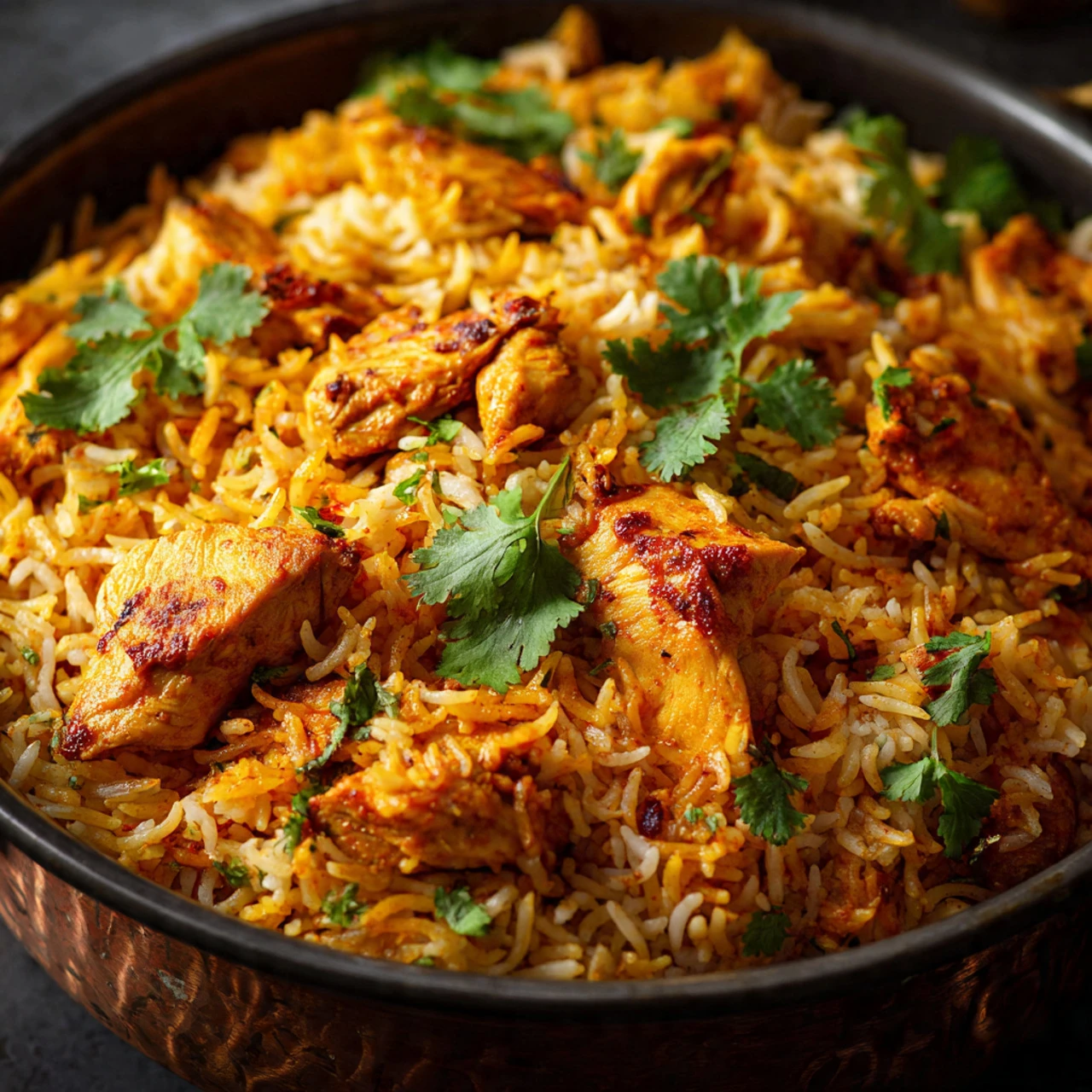 Rich Butter Chicken Biryani