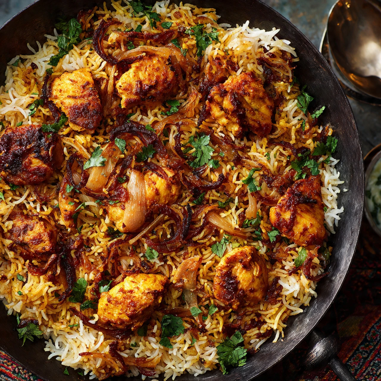 Rich Butter Chicken Biryani Rich Butter Chicken Biryani