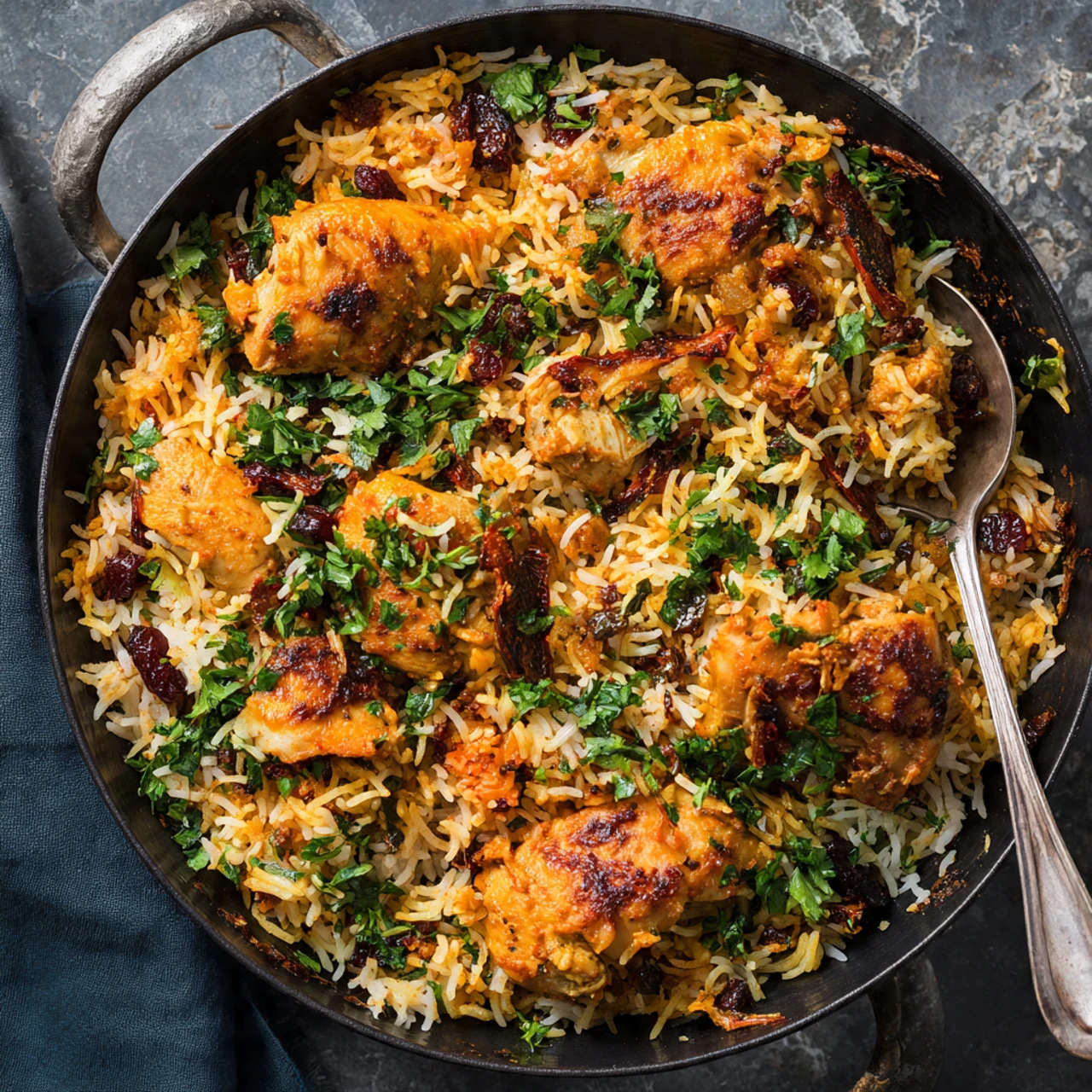 Rich Butter Chicken Biryani Rich Butter Chicken Biryani