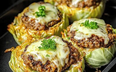 Easy Crispy Cabbage Burger Bake (Low-Carb Burger Bliss in 40 Minutes!)
