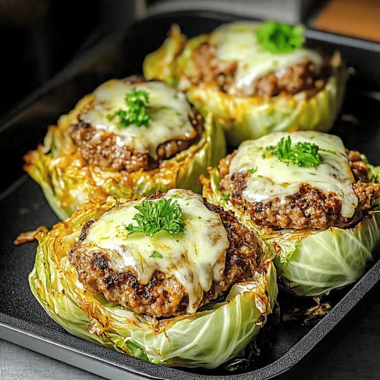 Easy Crispy Cabbage Burger Bake (Low-Carb Burger Bliss in 40 Minutes!)