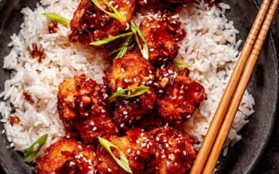 Air-Fried Korean Chili Cauliflower (Vegan) (Crispy Gochujang Wings You’ll Crave!)