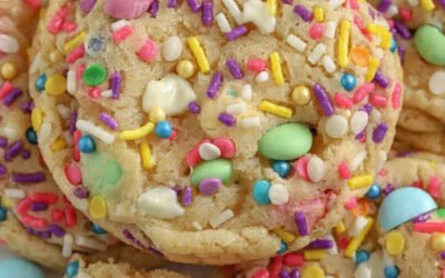 Easter Cookies White Chocolate – M&M’s – Sprinkles