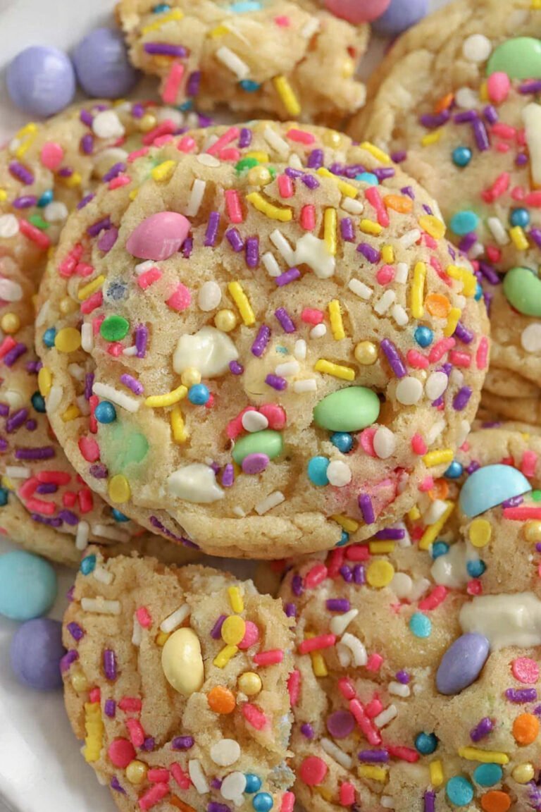 Easter Cookies White Chocolate – M&M’s – Sprinkles