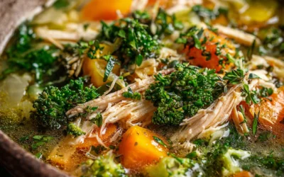Slow Cooker Broccoli Chicken Soup