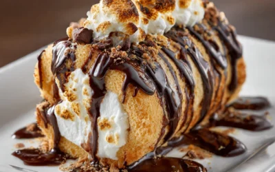 Smores Explosion Cookie Dough Ice Cream Roll – Ultimate Sweet Treat