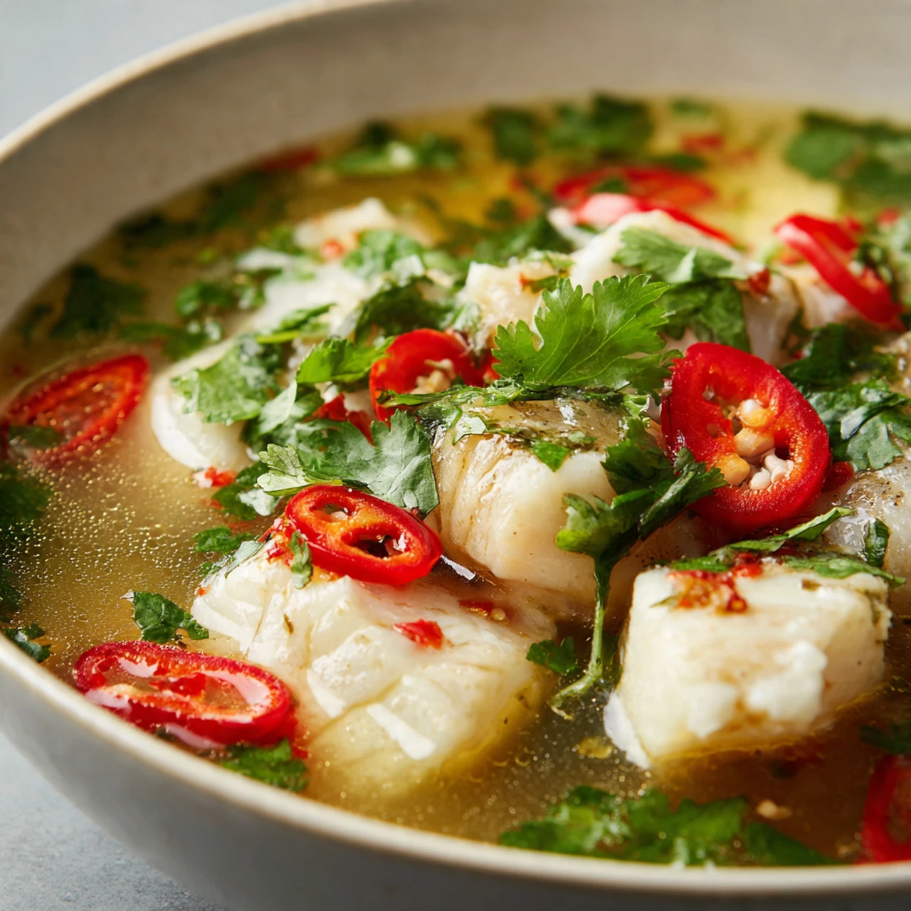 Spicy Lemongrass Fish Soup Spicy Lemongrass Fish Soup