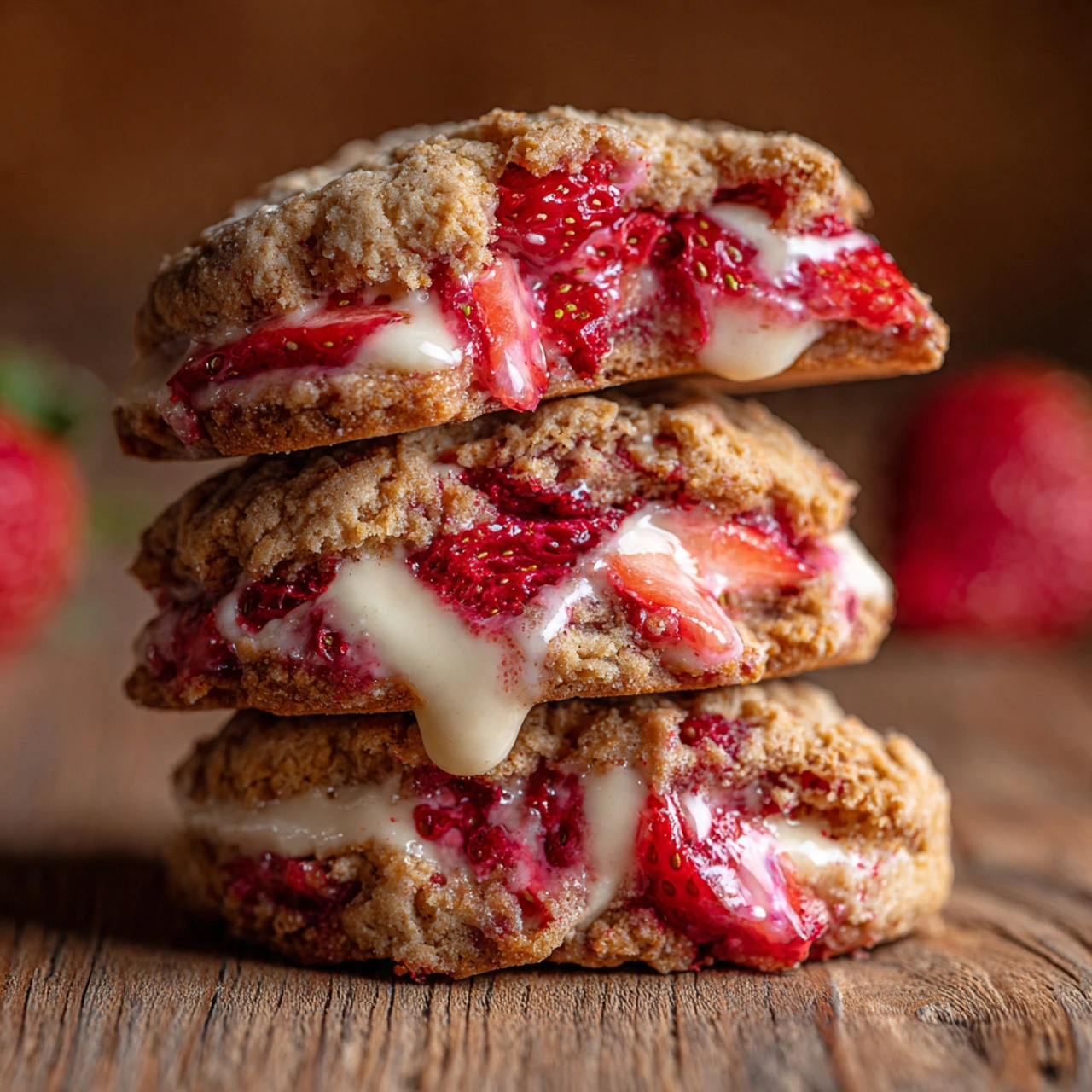 Strawberry Cheesecake Cookies Pretty