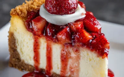 Strawberry Cheesecake Dump Cake