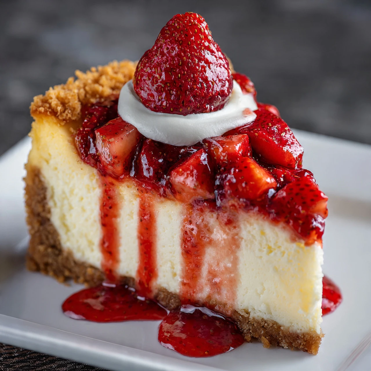 Strawberry Cheesecake Dump Cake