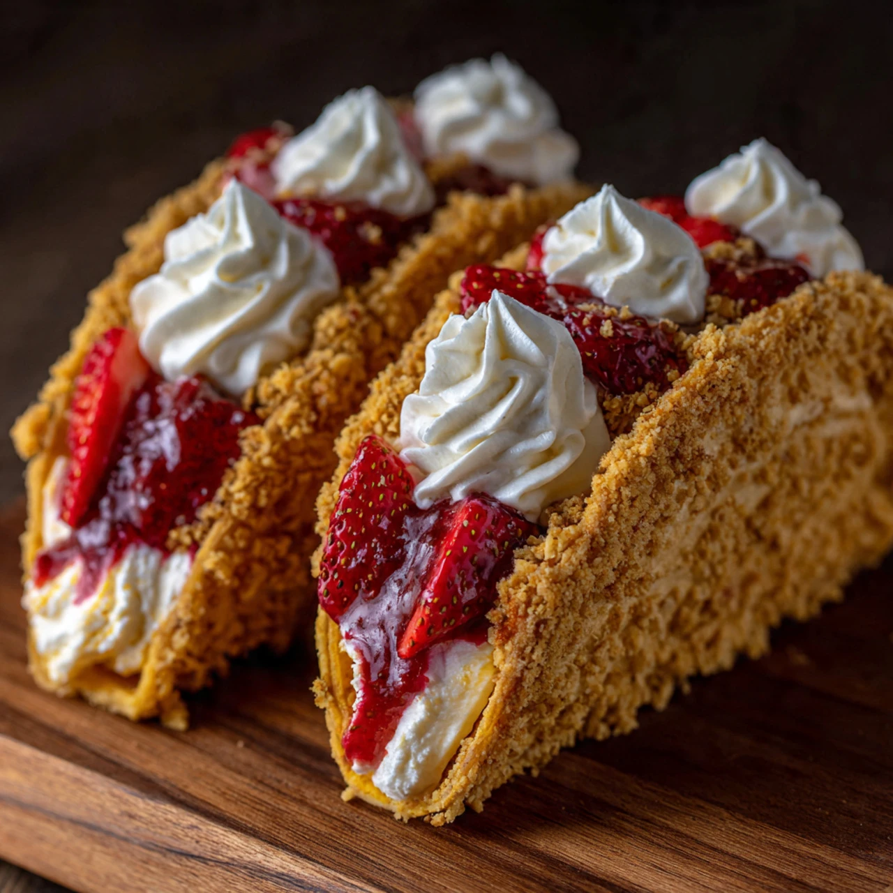 Strawberry Crunch Cheesecake Tacos Delicious Strawberry Crunch Cheesecake Tacos Recipe Sweet