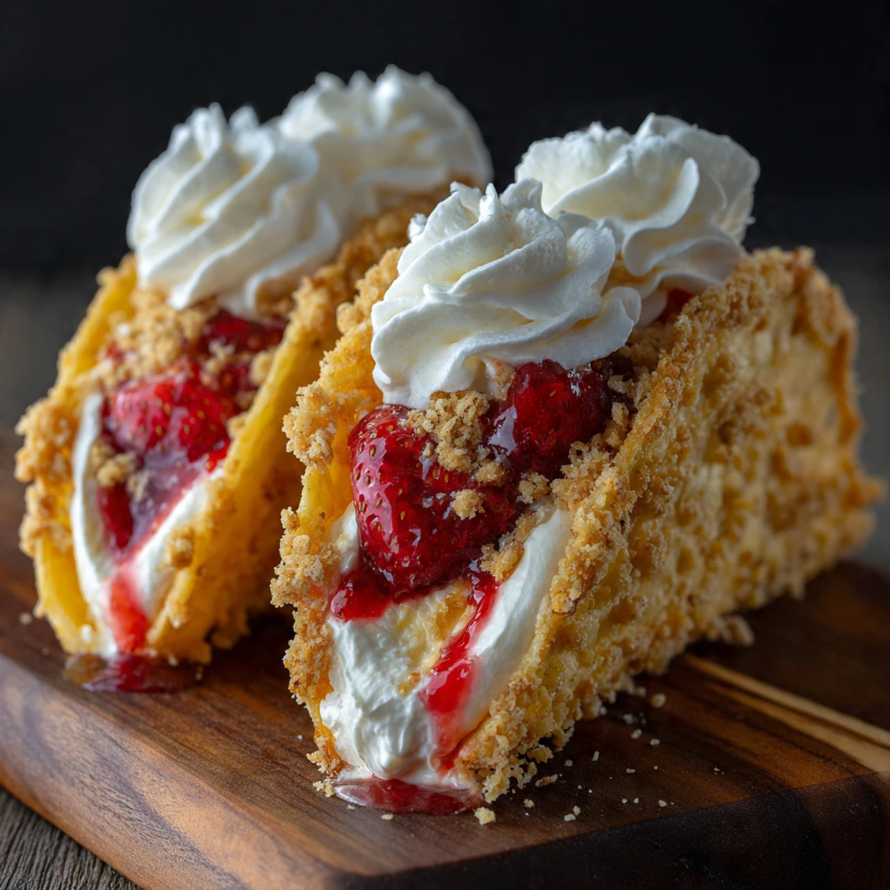 Strawberry Crunch Cheesecake Tacos Delicious Strawberry Crunch Cheesecake Tacos Recipe Sweet