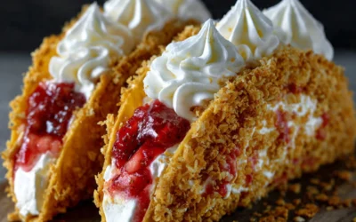 Delicious Strawberry Crunch Cheesecake Tacos Recipe for a Sweet and Crunchy Treat